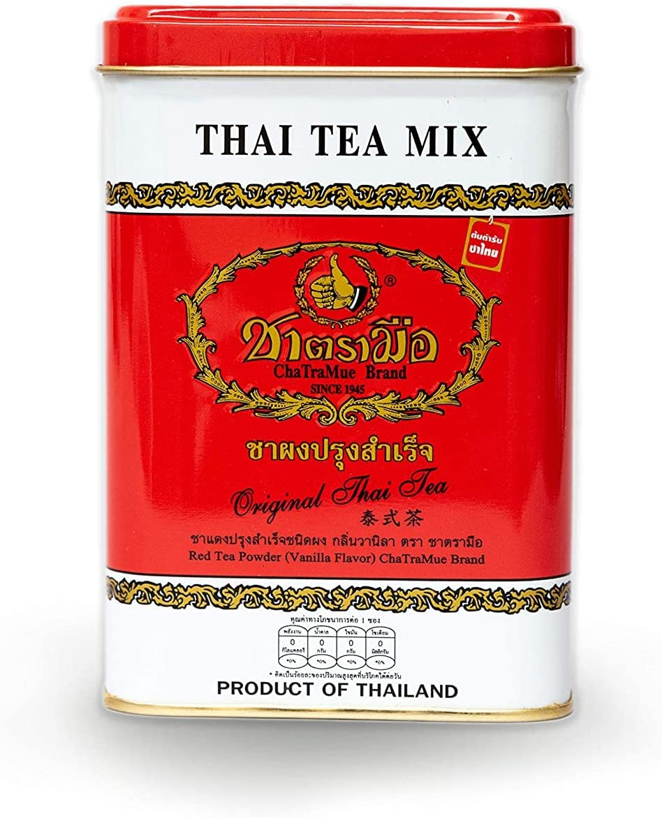 Chatramue Original Thai Tea Mix 50 Sachets Packed In Can 200 G