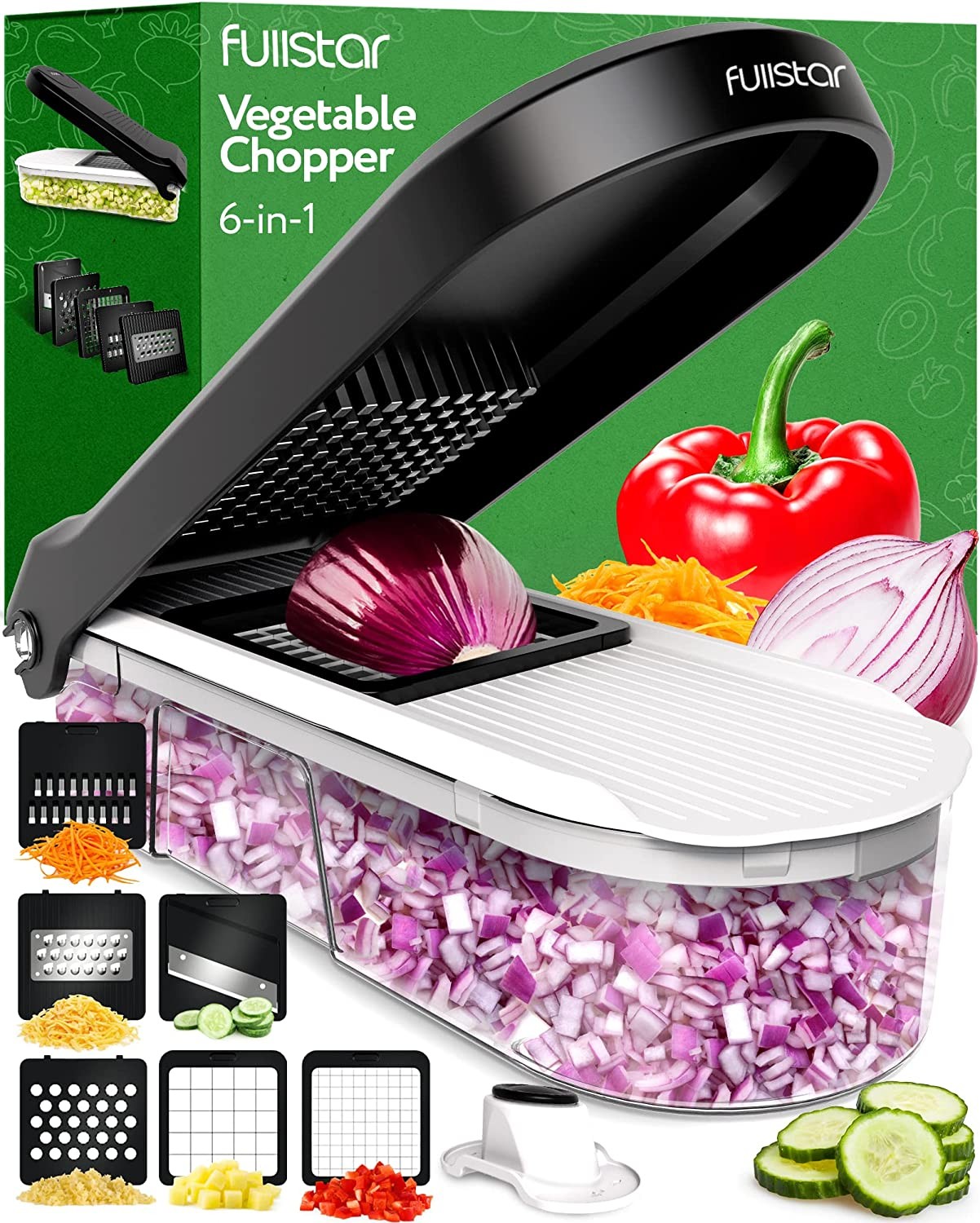 Fullstar Vegetable Chopper Cutter Food Chopper Veggie Onion With