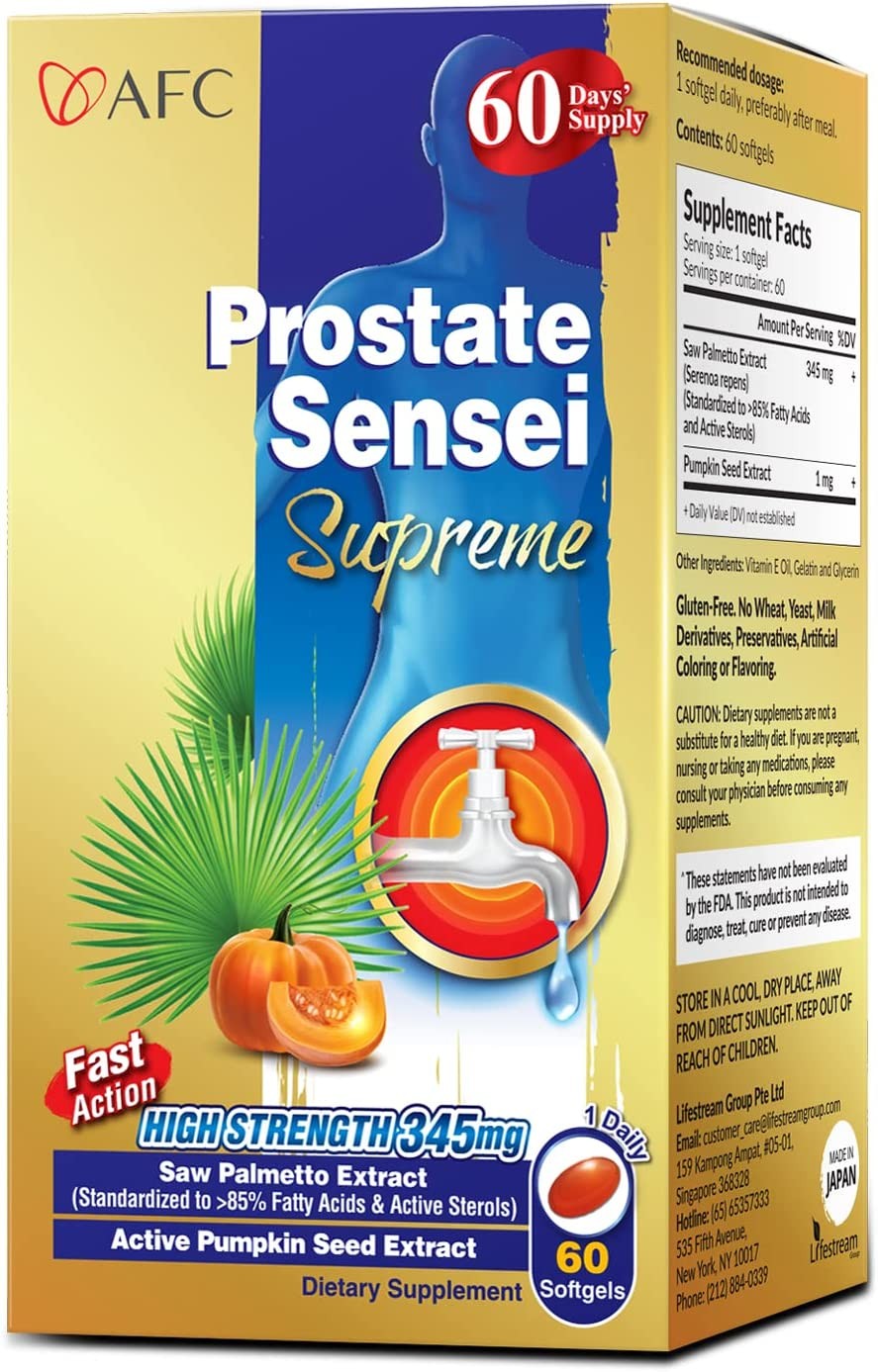 AFC Japan Prostate Sensei Supreme – Clinical Strength Saw Palmetto with ...