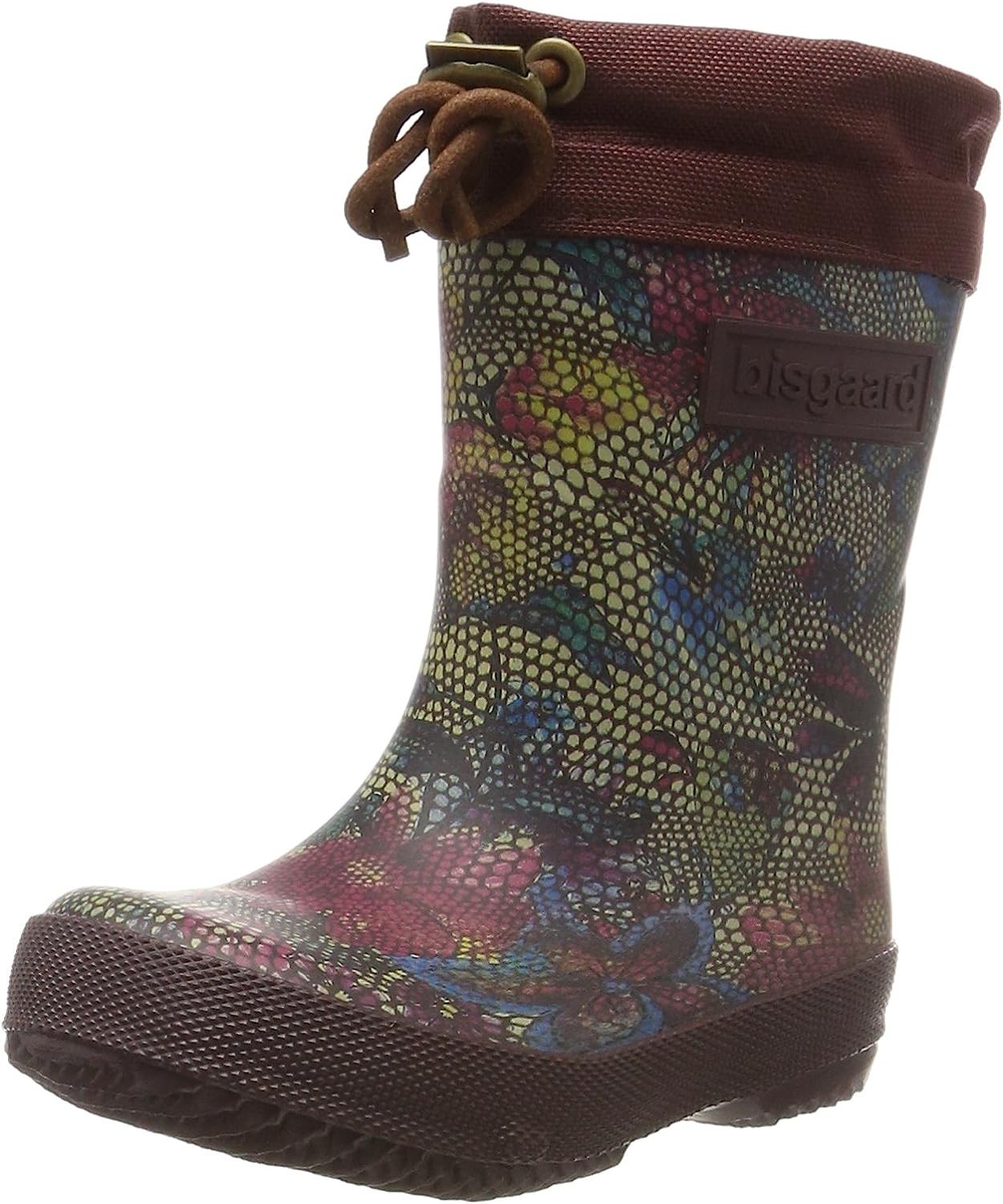 Bisgaard Girls' Winter Thermo Rain Boot, Multicolored (174 Flowers ...