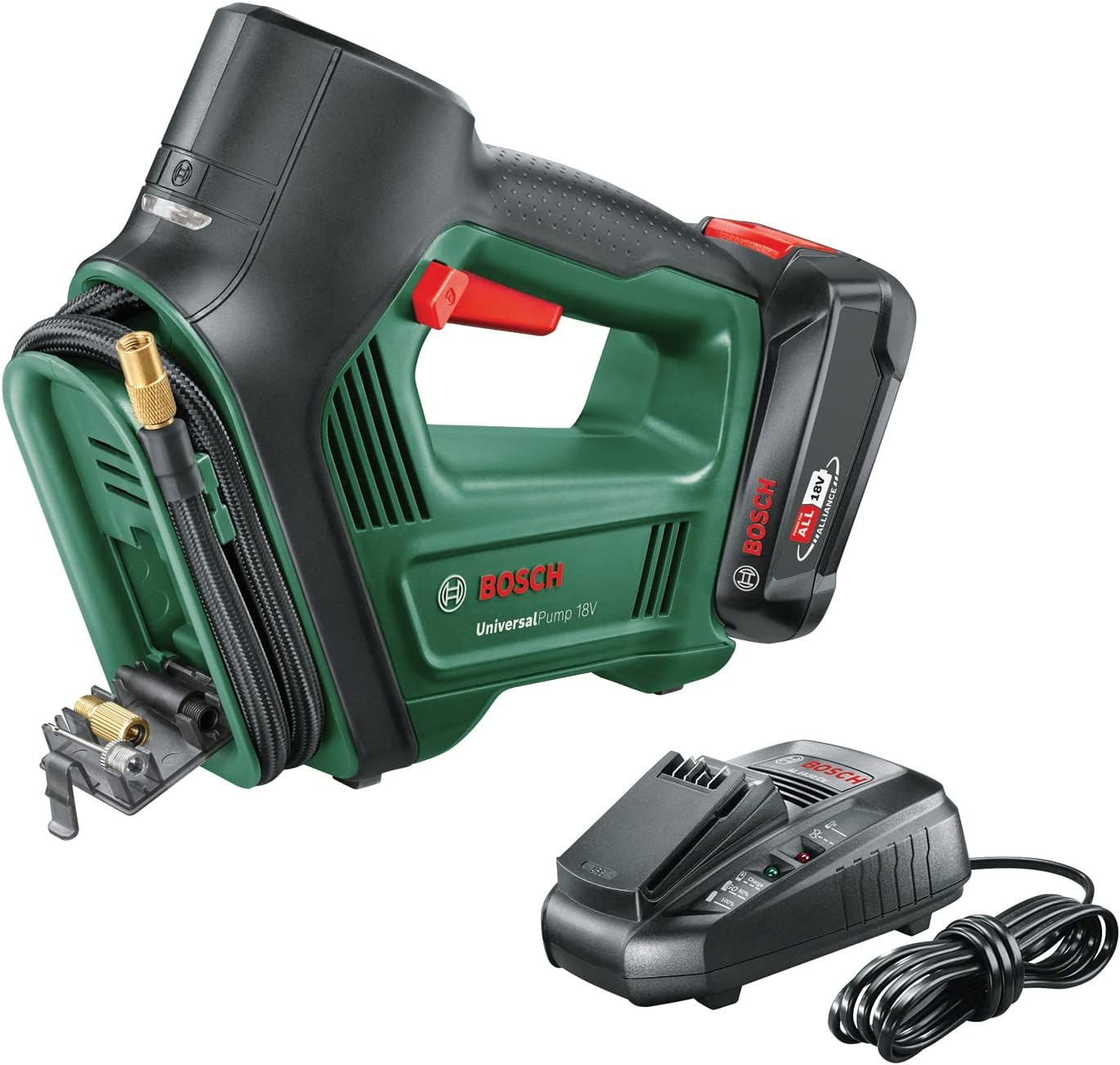 Bosch Home Garden V Cordless Air Compressor Pump Ah Battery