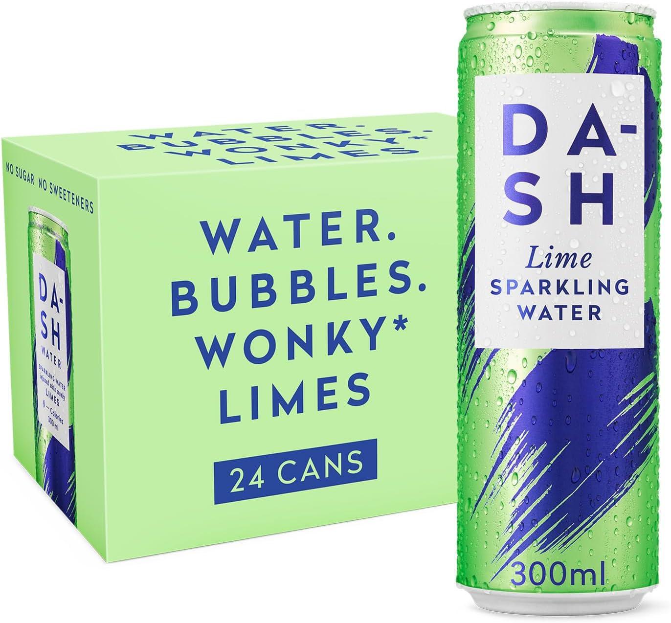 Dash Water Lime - 24 X Lime Flavoured Sparkling Spring Water - NO Sugar ...