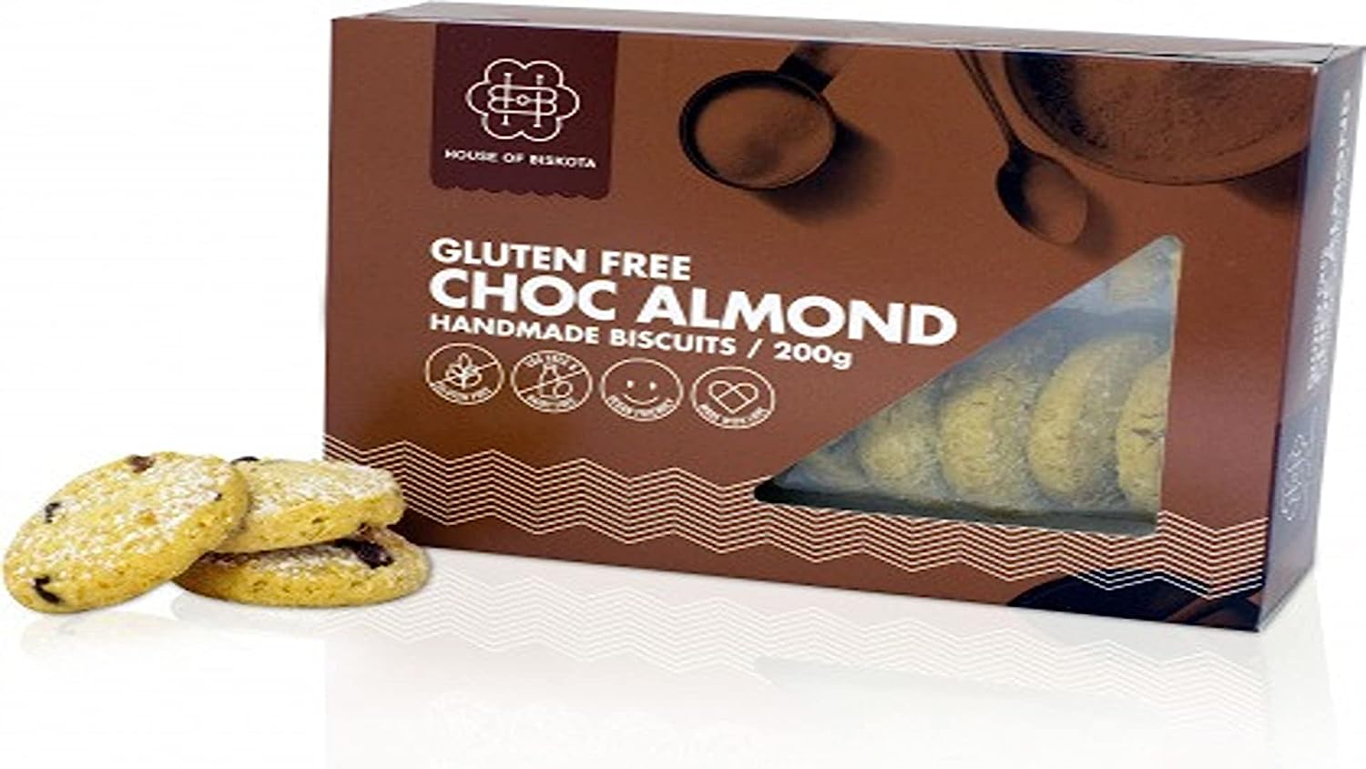 House of Biskota Gluten Free Chocolate Almond Biscuits 200 G | eMEGA ...