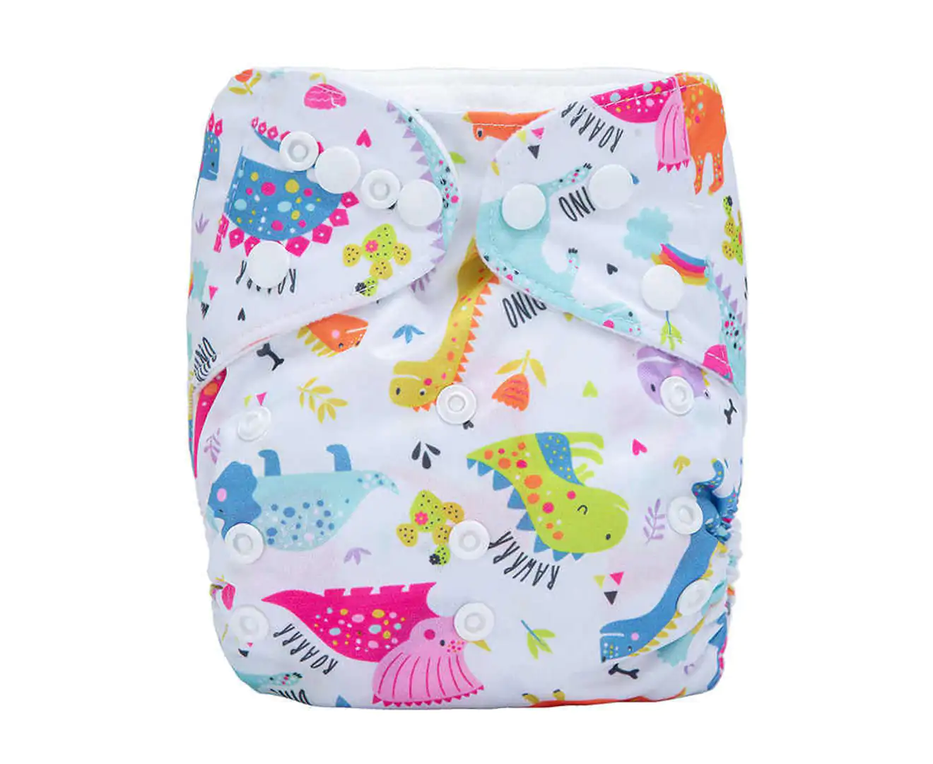 Lulu & Finn Cute Dinosaurs Print Modern Cloth Nappy | eMEGA Australia