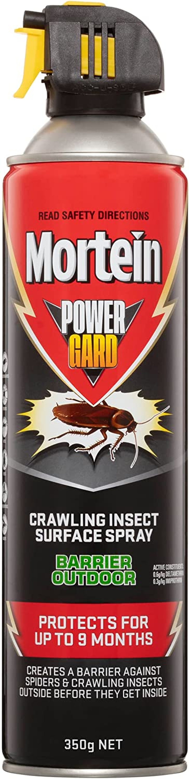 Mortein Powergard Crawling Insect Surface Spray Barrier Outdoor, 350G ...