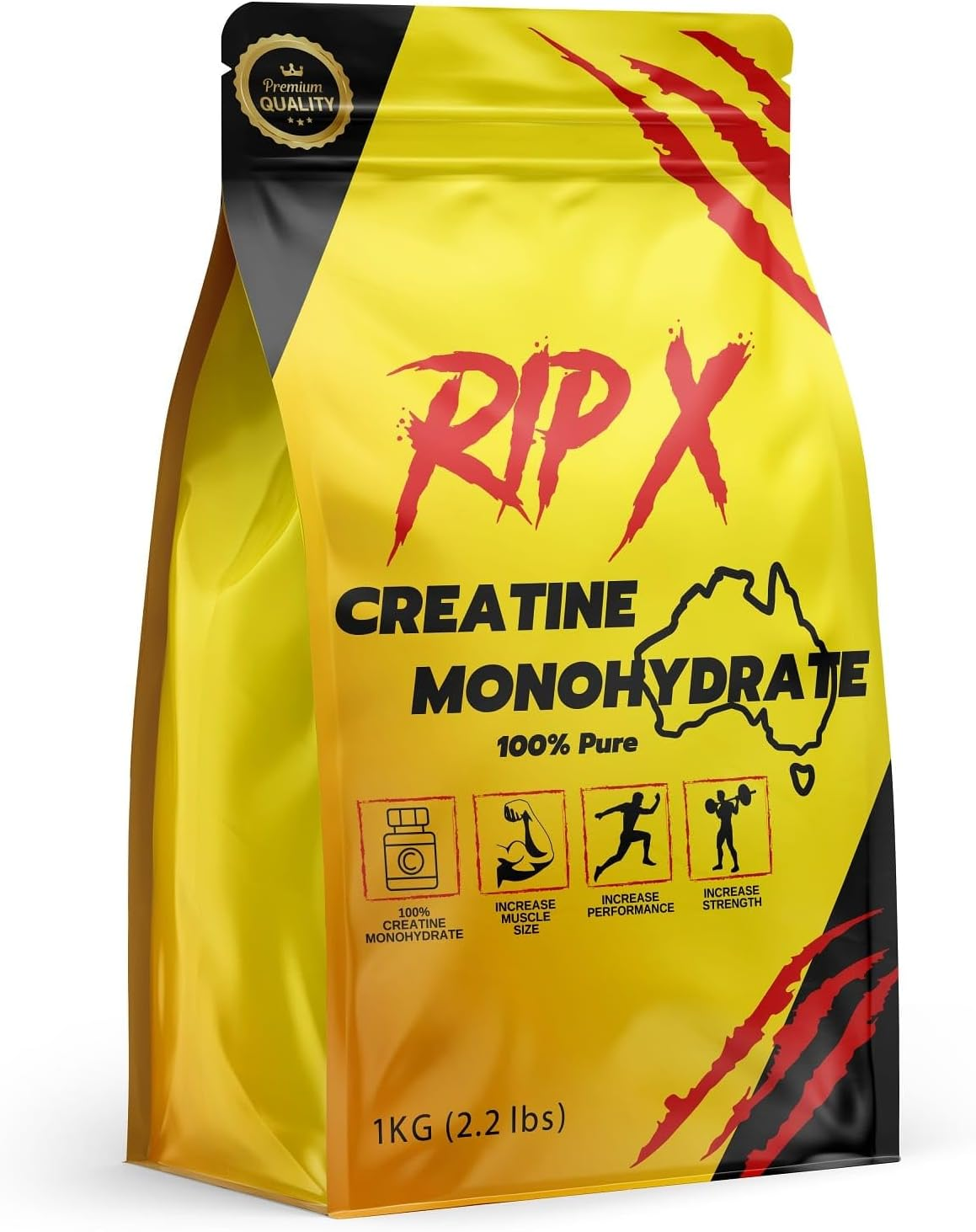 Rip X Creatine Monohydrate Powder 100% Pure Micronised HPLC Tested ...