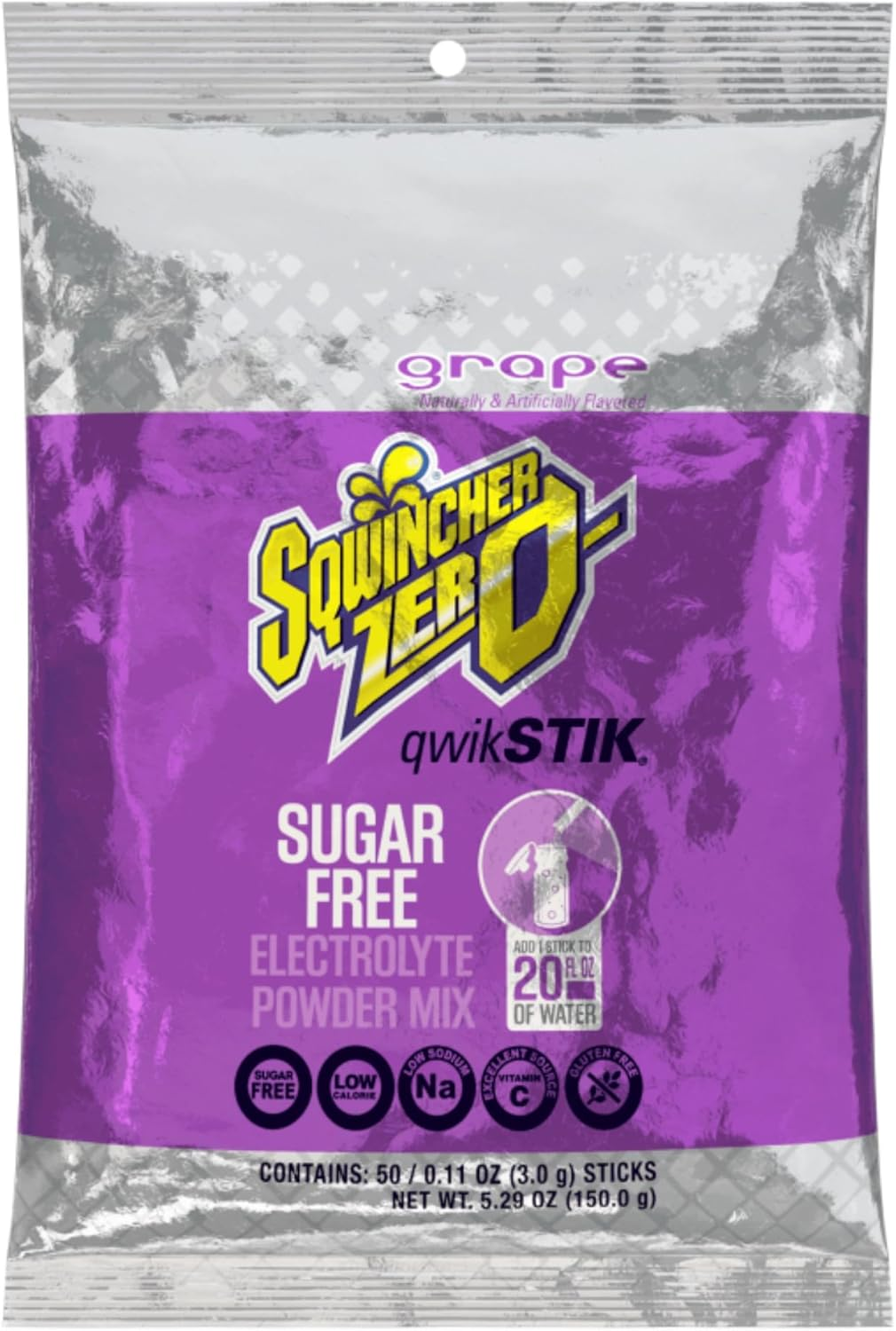 Sqwincher ZERO Qwik Stik - Sugar Free Electrolyte Powdered Beverage Mix ...