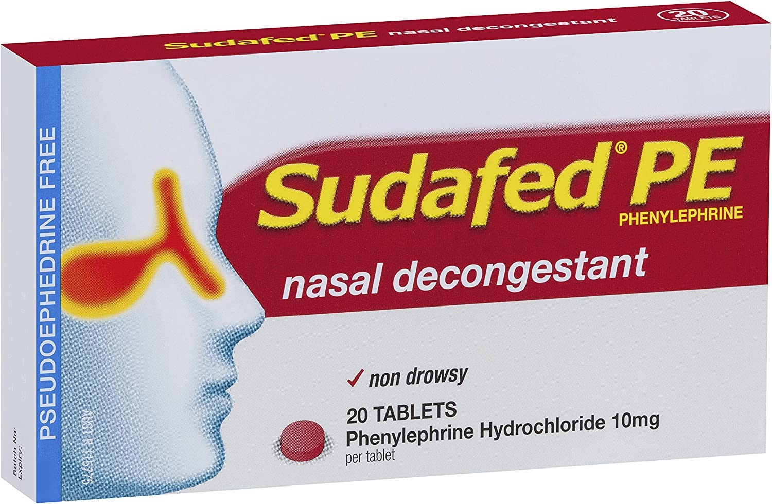 Sudafed PE Nasal Decongestant Tablets 20 Pack | eMEGA Australia