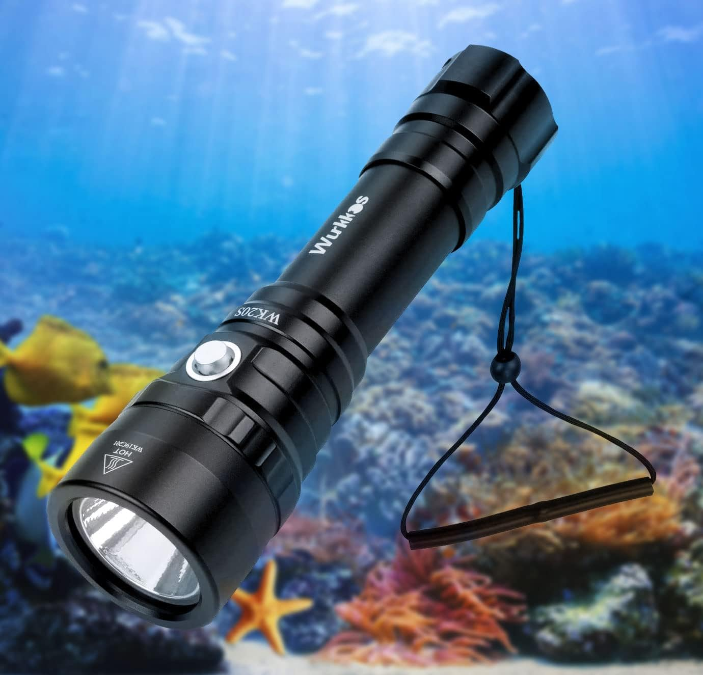 Wurkkos Dive Torch Max 2000 Lumen Dive Flashlight, IPX8 Waterproof ...