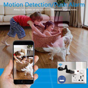 Vanxse CCTV USB Wifi Network IP Camera 1080P HD Wireless Mini Hidden Camera App Remote Access, Motion Detection, Video Recorder Home Security Surveillance