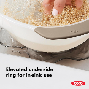 OXO 11166900 Good Grips Rice and Grain Washing Colander White 15.4 X 23.3 X 13.9 Cm