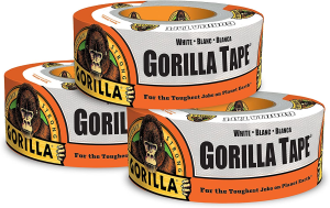 Gorilla Tough & Clear Double Sided Mounting Tape Squares, Hanging, Weatherproof, Instant Hold, 24 – Pre-Cut Squares 25.4Mm X 25.4Mm, Clear, (Pack of 1), GG101580