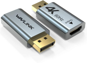 WAVLINK Active DP to HDMI Adapter, 4K@60Hz HDMI Display, Displayport to HDMI Adapter for Mac OS and Windows