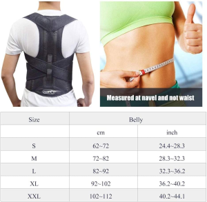 Back Brace Posture Corrector Clavicle and Lower Back Support- Comfortable Back and Shoulder Brace for Men and Women- Improve Posture, Correct Hunchback, Relieve Pain