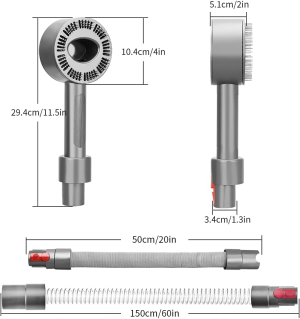 Dog Pet Grooming Brush & Extension Hose Kit for Dyson V15 V12 V11 V10 V8 V7 Vacuum Cleaner