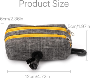 Dog Poop Bag Holder Durable Washable Cloth Poop Bag Dispenser Pet Dog Waste Holder Bags up Pick Case