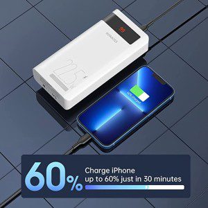 ROMOSS Sense8Pf 30000Mah Power Bank, 22.5W Fast Charge Portable Charger, 3-Input & 3-Output External Battery Pack for Iphone 13/12/11, Samsung S22/S21/S10, Ipad, Most Phones and Smart Devices