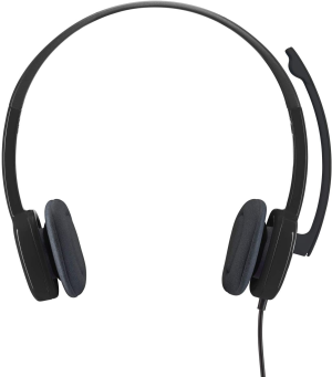 Logitech 981-000587 Stereo Headset H151, Black