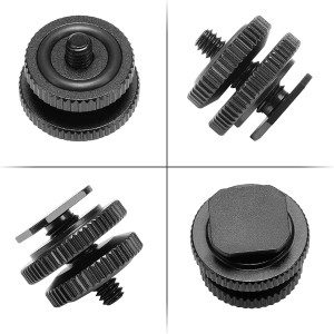 SMALLRIG Tripod Mount Screw to Flash Hot Shoe Mount Adapter Monitor Bracket for Camera and Monitor, Pack of 2-1631