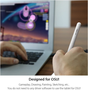 Xp-Pen G430S OSU Drawing Tablet Ultrathin Graphic Tablet 4 X 3 Inch Digital Tablet Drawing Pen Tablet for OSU! (Black)