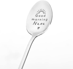 Guqqeuc Nana Grandma Christmas Gifts from Grandchildren to Granny Gifts for Grandmother Coffee Spoon Gifts for Nan Birthday Gifts for Nana from Granddaughter Grandson