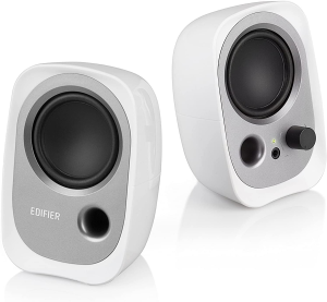 Edifier R12U WT Active USB Powered Multimedia Speaker System – Bass Reflex, 3.5Mm AUX Port, Headphone Jack White