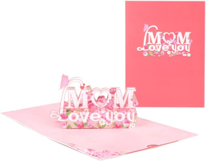 Mother’S Day 3D Pop up Greeting Card for Mom, 3D Card, Greeting Card, Birthday Card, Popup Greeting Cards, Anniversary Card, Spring Card, Card for Mom (Mother’S Day)