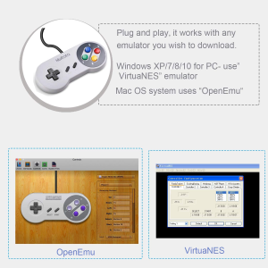 2 Pack Retro SNES USB Super NES Controller,Kiwitata Super Classic PC USB Controller Colorful Gamepad Gamestick Joysticks for Windows PC MAC Retro Pi