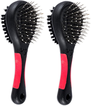 Pet Grooming Brush Double Side Dog Cat Long & Short Hair Fur Shedding Tool