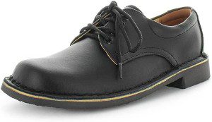 Wilde New School Jezra SNR Leather Flats Oxford Girls Dress Shoes