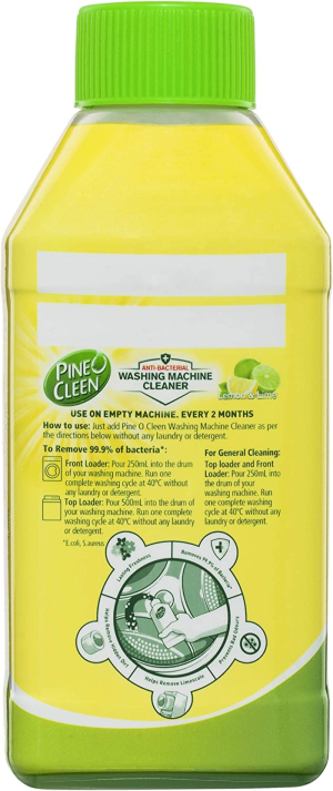 Pine O Cleen Washing Machine Cleaner, Lemon and Lime, 250Ml (Pack of 6)