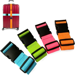 Luggage Straps Suitcase Belts Adjustable 4Pcs