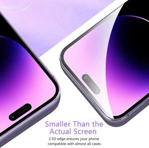 [3 Pack] T Tersely Screen Protector for Iphone 14 Pro (6.1 Inch), Tempered Glass with Installation Alignment Frame,Case Friendly