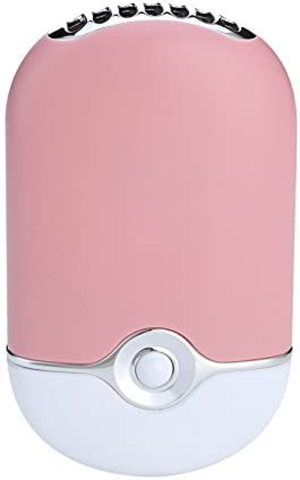 Threeh Handheld Mini USB Fan Built-In Lithium Battery Air Conditioner Travel Rechargeable Fan Air Purifier Humidifier F015,Lightpink