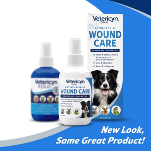 Vetericyn plus Dog Wound Care Spray | Healing Aid and Skin Repair, Clean Wounds, Relieve Itchy Skin, and Prevent Infection, Safe for All Animals. 3 Ounces