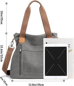 Women’S Canvas Shoulder Bags, Hobo Handbags, Casual Crossbody Bags, Tote Crossbody Bags，Satchel Purses，Work Bag