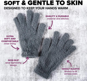 [4Pairs] Soft and Cosy Heat Control Premium Soft Feel Touch Screen Gloves for Women, Stay Warm and Cozy in Winter, Black, Charcoal, Mauve & Cream