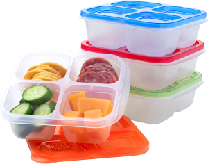 Easylunchboxes® - Bento Snack Boxes - Reusable 4-Compartment Food  Containers for School, Work and Travel, Set of 4 (Classic)