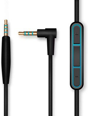 T Tersely Headphone Earphone Audio Replacement Adapter Cable for Bose Quietcomfort 45/25/35/QC45/QC25/QC35/QC35 II, Remote Volume Control Mic for Samsung Sony Xiaomi Google Android Phone / PS4 / Xbox