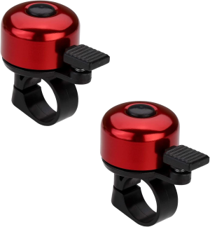 Paliston Bike Bell Bicycle Bell Crisp Sound for Adults Kids Boys Girls Red & Red