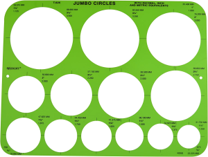 Westcott Circles Template, Jumbo