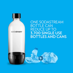 Sodastream Bottle, 1L Single, Black