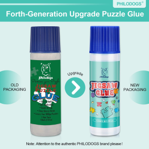 PHILODOGS Jigsaw Puzzle Glue, Mod Podge Puzzle Saver Puzzle Glue Clear for 1000/1500/3000 Pieces Puzzle,120Ml, Quick Dry