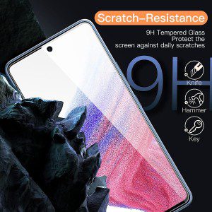 Jetech Screen Protector for Samsung Galaxy A53 5G / A52 / A52 5G / A52S 5G, 9H Tempered Glass Film, Anti-Scratch, HD Clear, 3-Pack