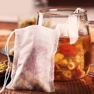 100 Pcs Tea Filter Bags,Disposable Empty Loose Leaf Tea Bags (3.54 X 2.75 Inch)