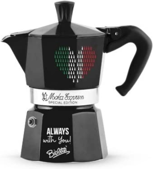 Bialetti 4952 Moka Express Coffee Maker, 3 Cup, Black