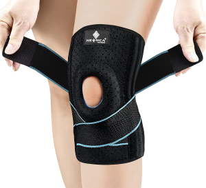 NEENCA Knee Brace with Side Stabilizers & Patella Gel Pads, Adjustable Compression Knee Support Braces for Knee Pain, Meniscus Tear,Acl,Mcl,Arthritis, Joint Pain Relief,Injury Recovery-4 Sizes