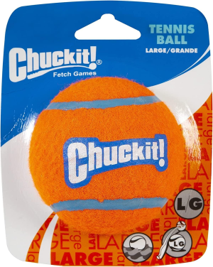 Chuckit! 74023 Tennis Ball, Medium, 2.5″, 2 Pack, Orange/Blue