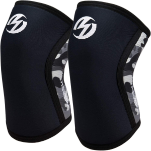 Knee Sleeves (1 Pair), 7Mm Neoprene Compression Knee Braces, Great Support for Cross Training, Weightlifting, Powerlifting, Squats, Basketball and More