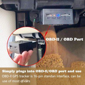 Sinotrack GPS Tracker for Vehicles,St-902L 4G Real-Time Vehicle OBD GPS Car Tracking Device Locator,Obd II GPS Tracker for Car Truck Taxi